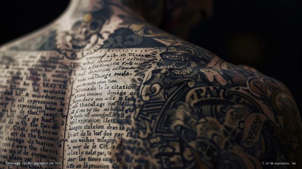 Tatouage citation : l'art de l'expression par les mots